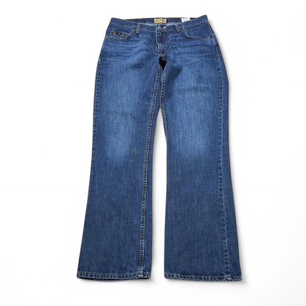 Wrangler Jeans Mens 36x34 Blue 20X No. 42 Vintage Bootcut Dark Wash Denim - Picture 6 of 8